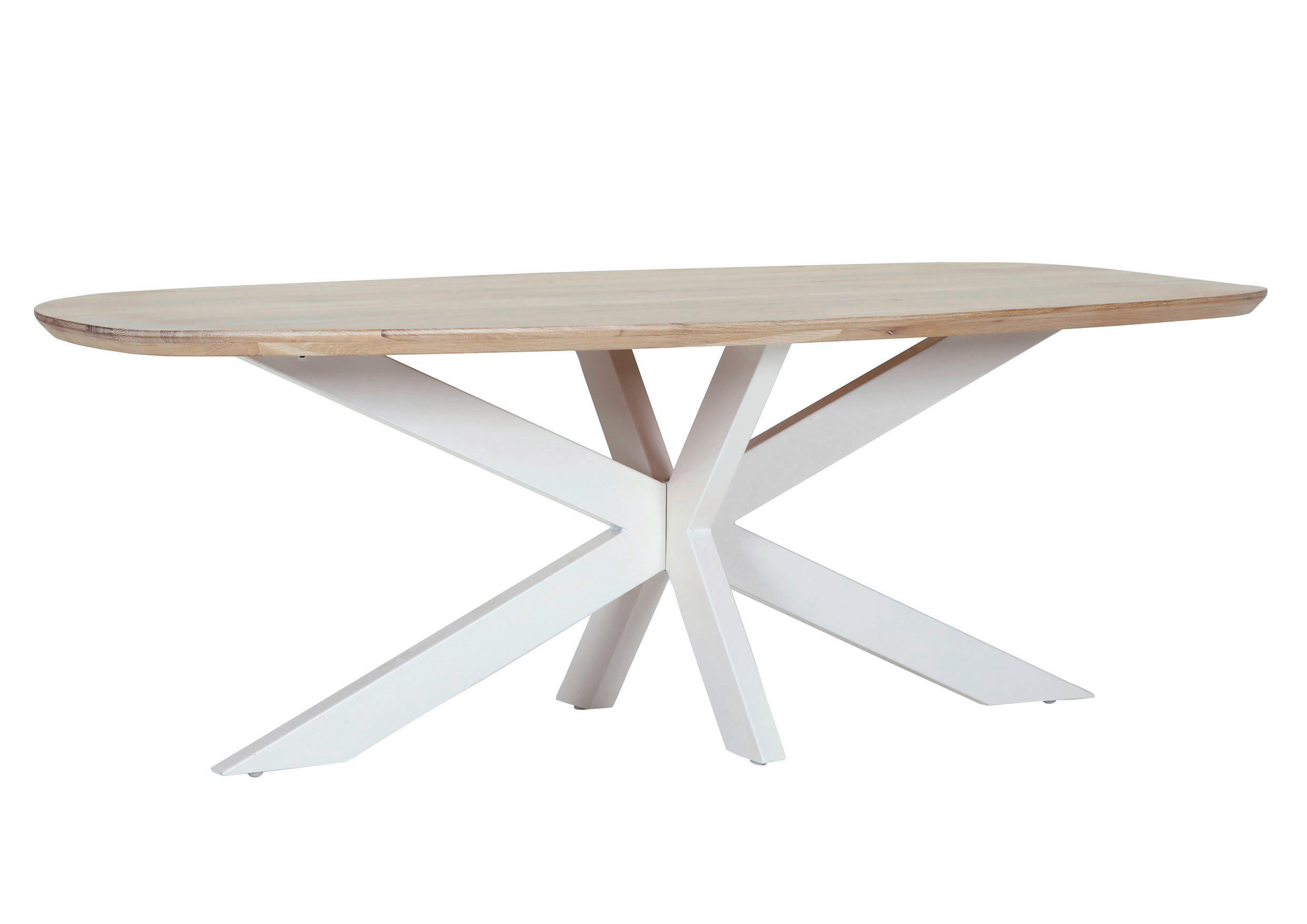 ESSTISCH in Holz 220/100/77 cm  - Eichefarben/Naturfarben, MODERN, Holz/Metall (220/100/77cm) - Livetastic