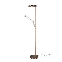 LED-STEHLEUCHTE - Messingfarben, Basics, Metall (181/30cm) - Trio Leuchten