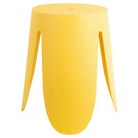 HOCKER in Kunststoff Gelb  - Gelb, Basics, Kunststoff (43/45/43cm) - Leitmotiv