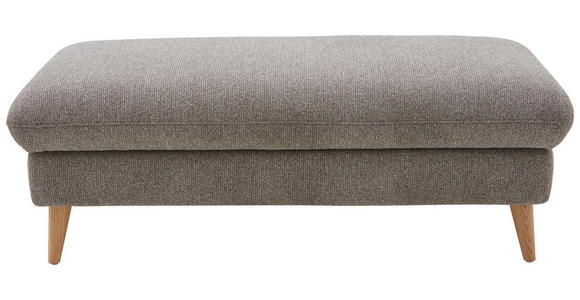 HOCKER in Holz, Textil Greige  - Greige/Eichefarben, Design, Holz/Textil (132/46/67cm) - Dieter Knoll