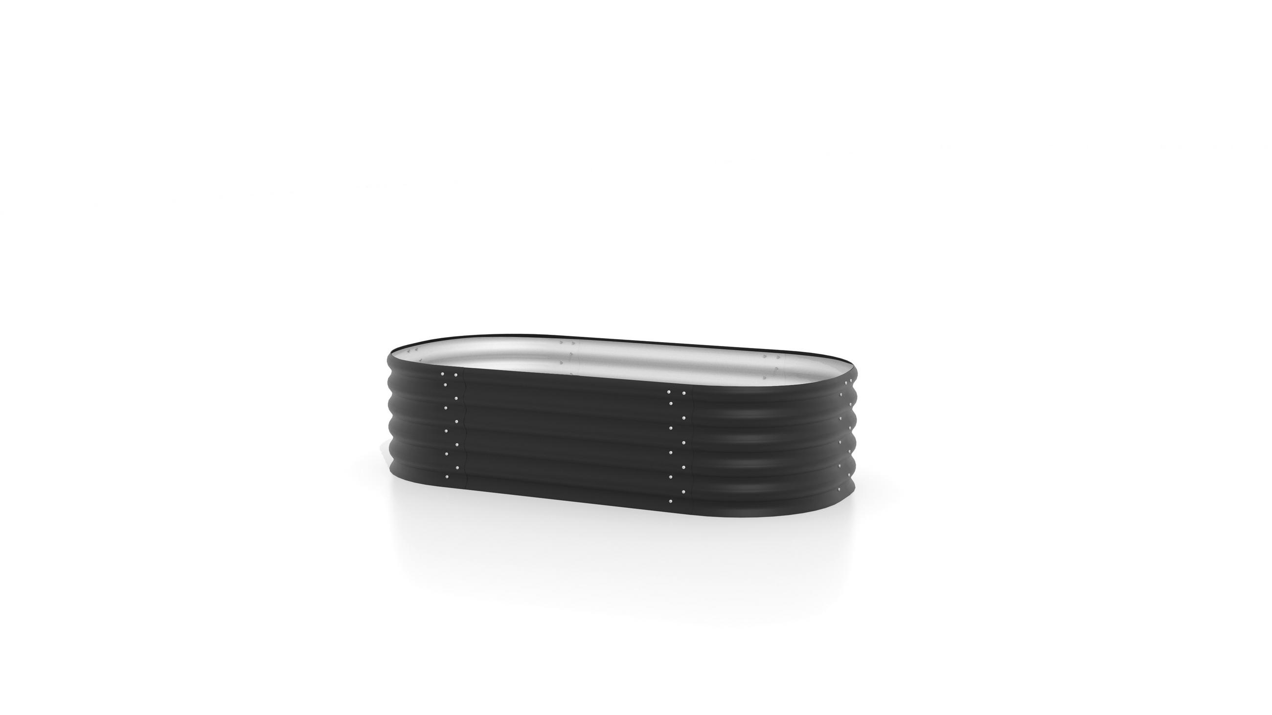 HOCHBEET 82,1/40,1/162,1 cm  - Schwarz, Basics, Metall (82,1/40,1/162,1cm)