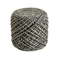 POUF in Taupe Textil  - Taupe, Trend, Textil (40/40cm) - Obsession