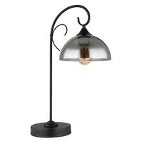 TISCHLEUCHTE - Schwarz, Konventionell, Glas/Metall (33,5/20/52cm) - Globo