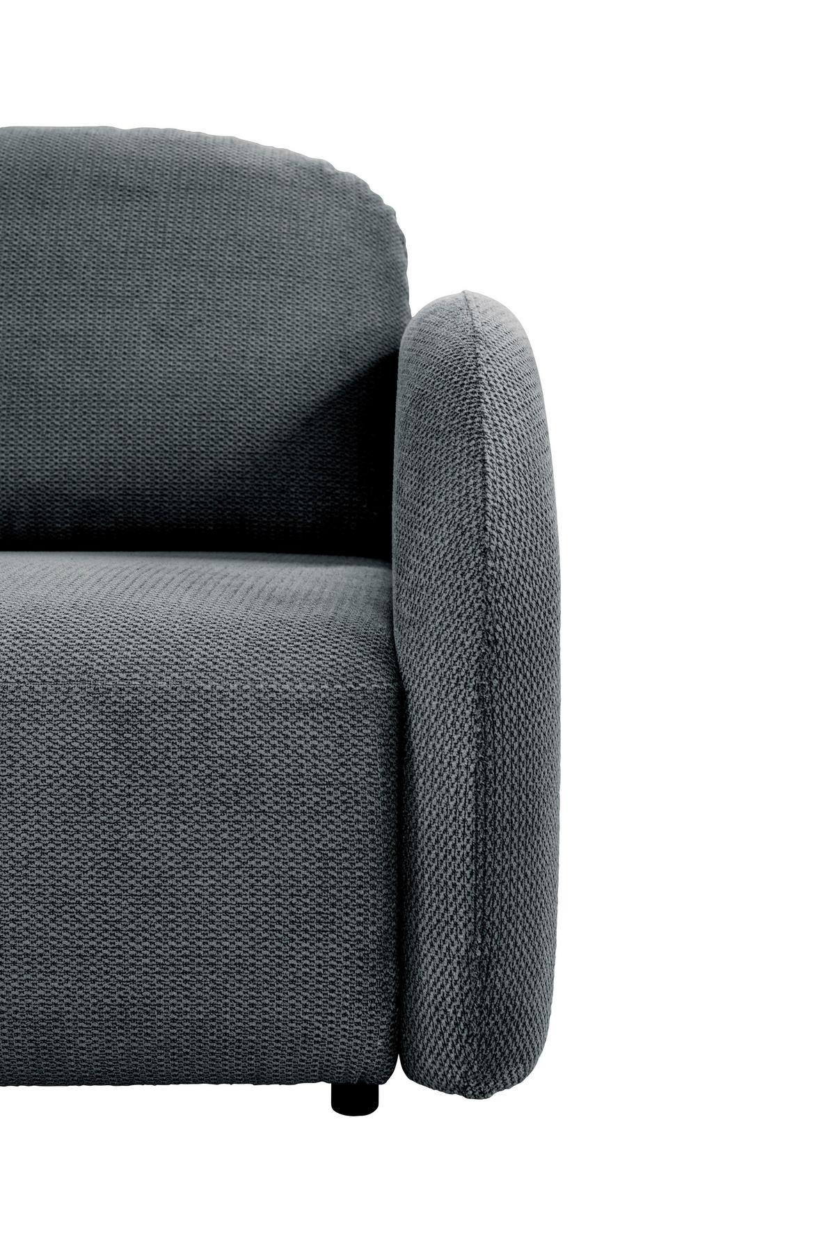 SCHLAFSOFA ROMA  mit Struktur Blau  - Blau/Schwarz, Design, Textil (230/90/105cm) - MID.YOU