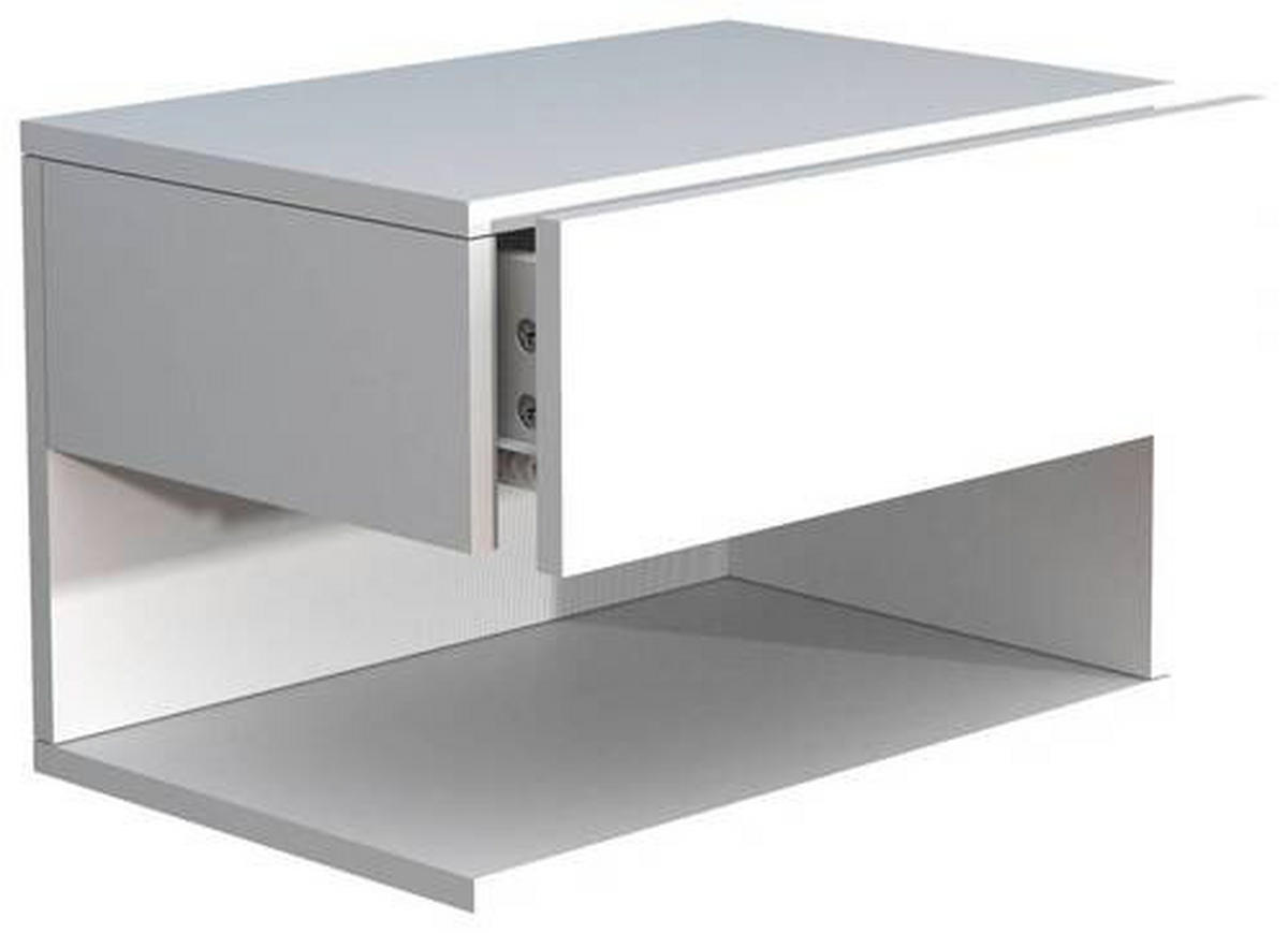 NACHTSCHRANK 45/30/32 cm  - Weiß, MODERN, Holzwerkstoff (45/30/32cm) - MID.YOU