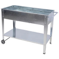 HOCHBEET 51,5/80/101,5 cm  - Silberfarben, MODERN, Metall (51,5/80/101,5cm)