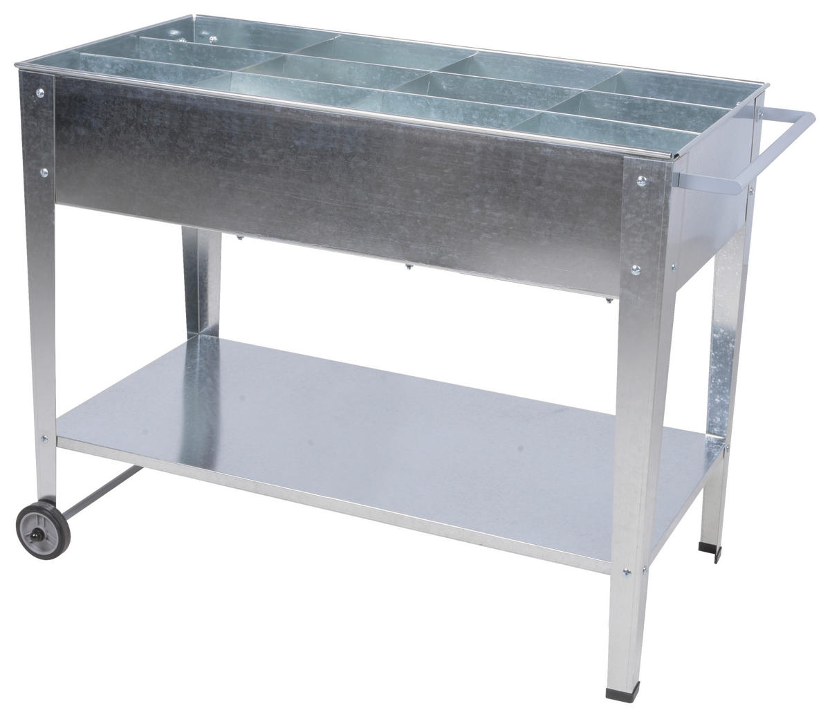 HOCHBEET 51,5/80/101,5 cm  - Silberfarben, MODERN, Metall (51,5/80/101,5cm)