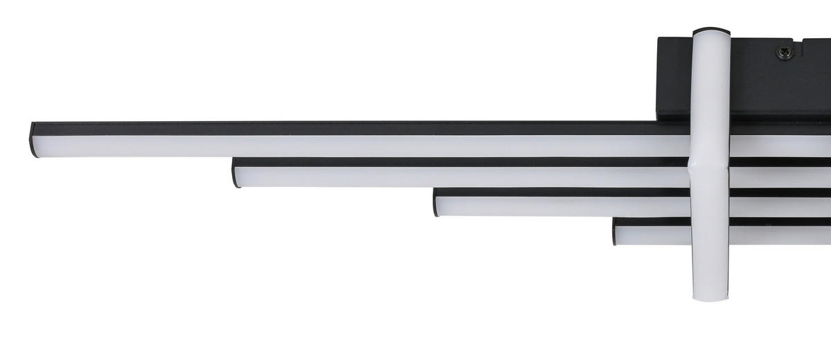 DECKENLEUCHTE 78/14/8 cm  - Schwarz, Trend, Kunststoff/Metall (78/14/8cm) - Collett's Monde