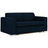 SCHLAFSOFA in Textil Dunkelblau - Silberfarben/Dunkelblau, KONVENTIONELL, Kunststoff/Textil (190/83/98cm) - Carryhome SCHLAFSOFA in Textil Dunkelblau - Silberfarben/Dunkelblau, KONVENTIONELL, Kunststoff/Textil (190/83/98cm) - Carryhome