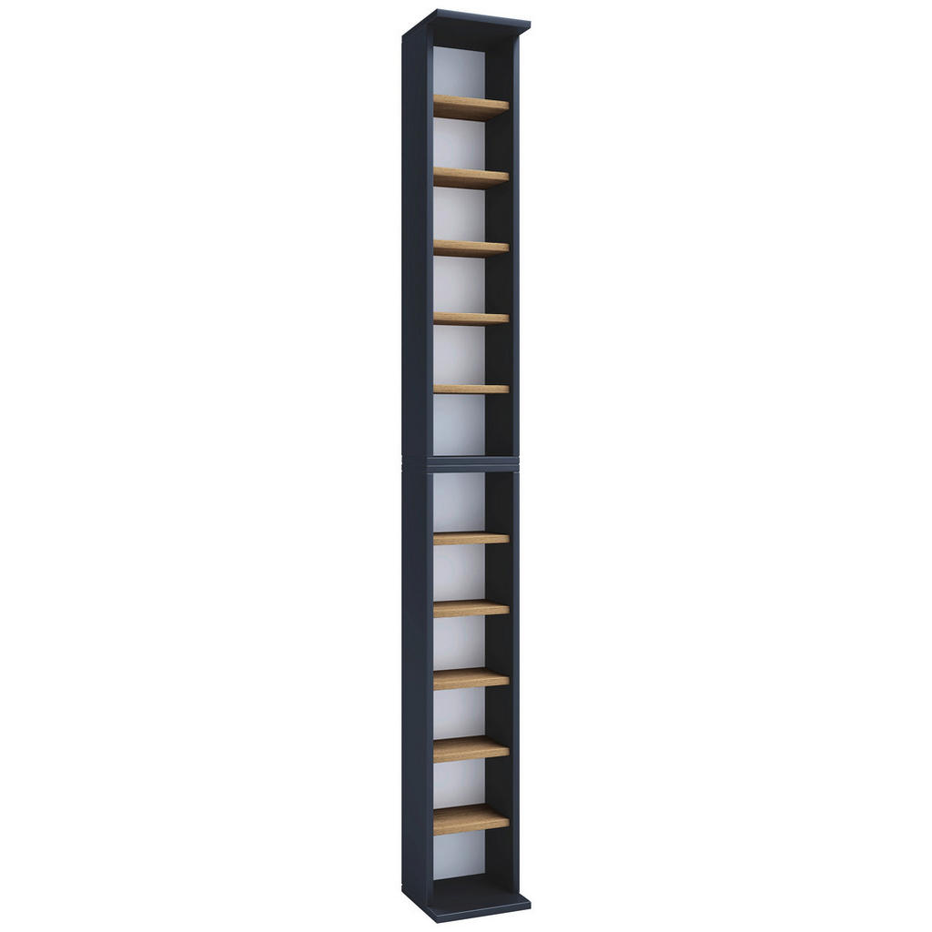 Cd-regal Bigol Anthrazit/eiche Dekor B:21cm