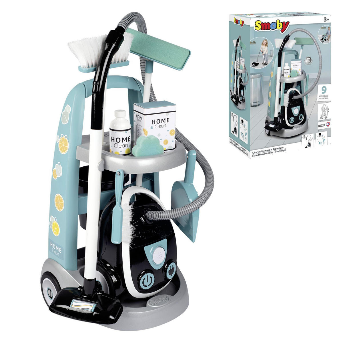 KINDERSTAUBSAUGER - Multicolor, Basics, Kunststoff (19.80/38.90/59.40cm) - SMOBY