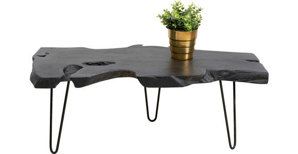 COUCHTISCH in Holz, Metall 100/40/40 cm - Schwarz, Design, Holz/Metall (100/40/40cm) - Ambia Home