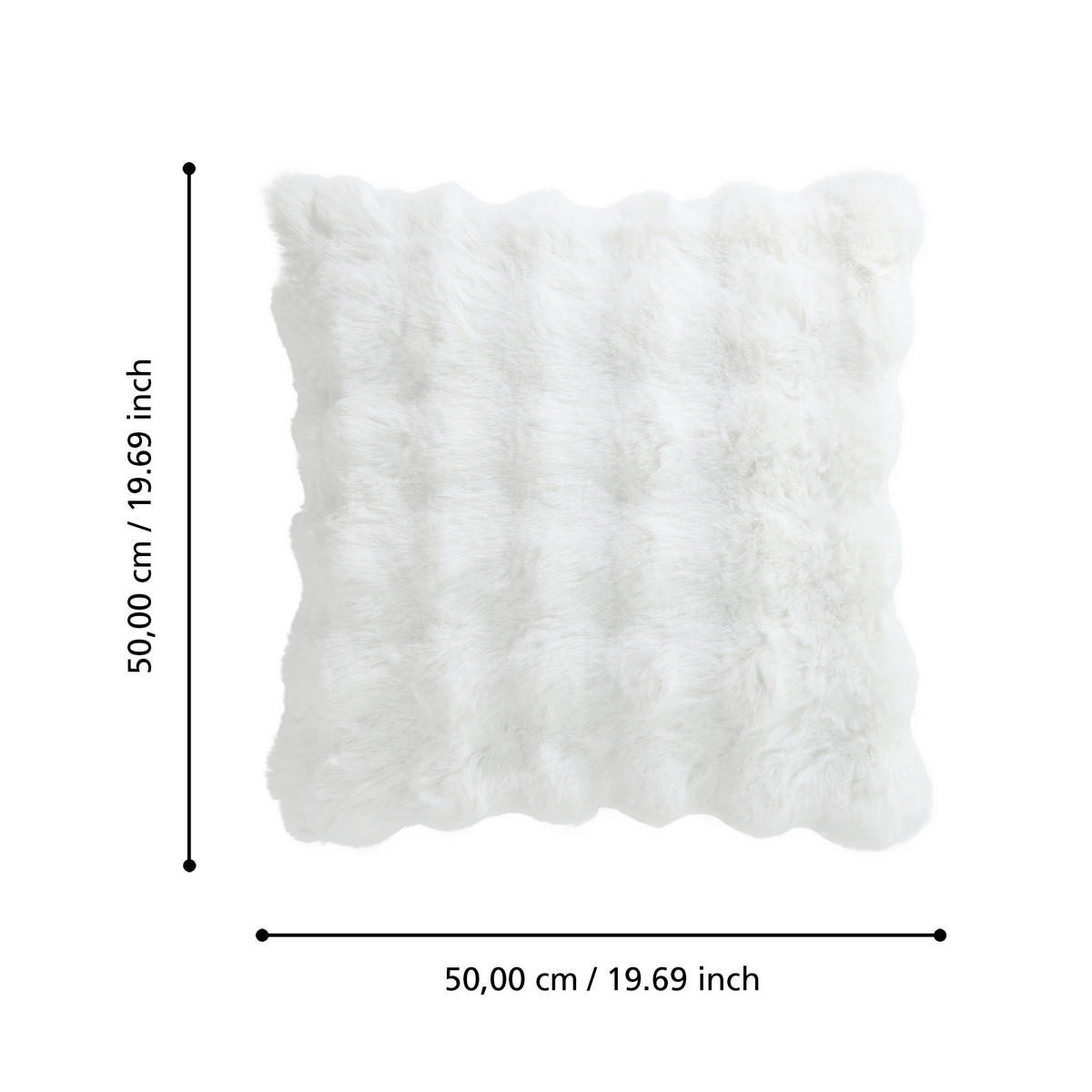 ZIERKISSEN  50/50 cm   - Weiß, Basics, Textil (50/50cm) - Eglo