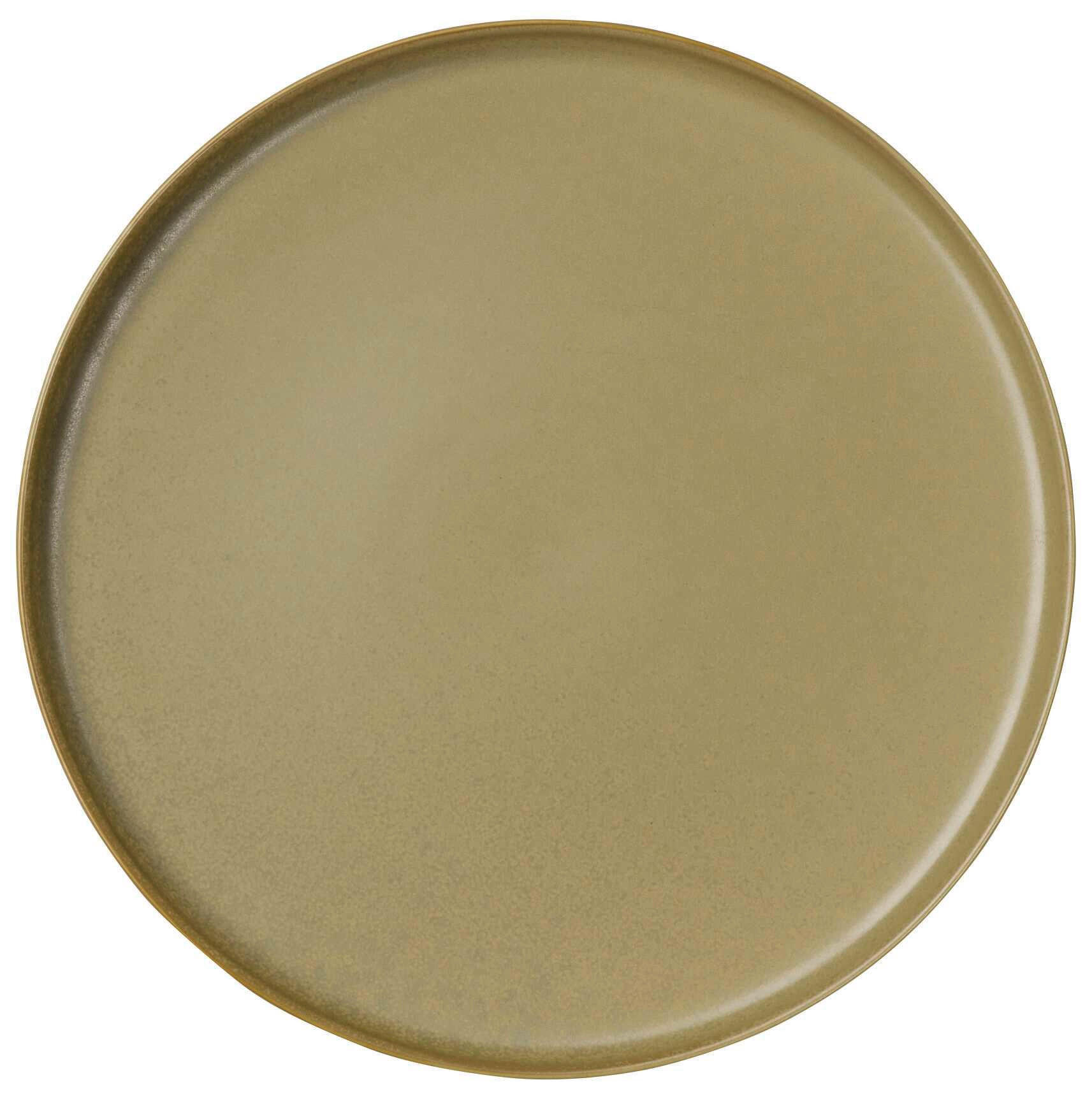 DESERTNI TANJIR keramika porcelan - maslinasto zelena, Dizajnerski, keramika (21/1,5cm) - ASA