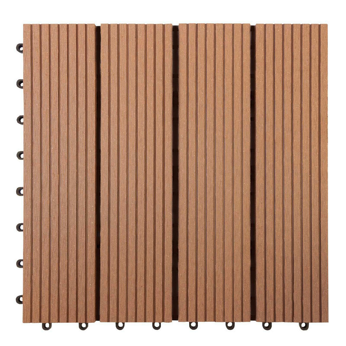 TERRASSENFLIESE 30/30 cm WPC Royal  - Hellbraun, MODERN, Holzwerkstoff (30/30cm) - Floordirekt