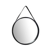 WANDSPIEGEL 49,5/49,5/3,5-7,5 cm  - Schwarz, Basics, Glas/Holzwerkstoff (49,5/49,5/3,5-7,5cm) - Kayoom