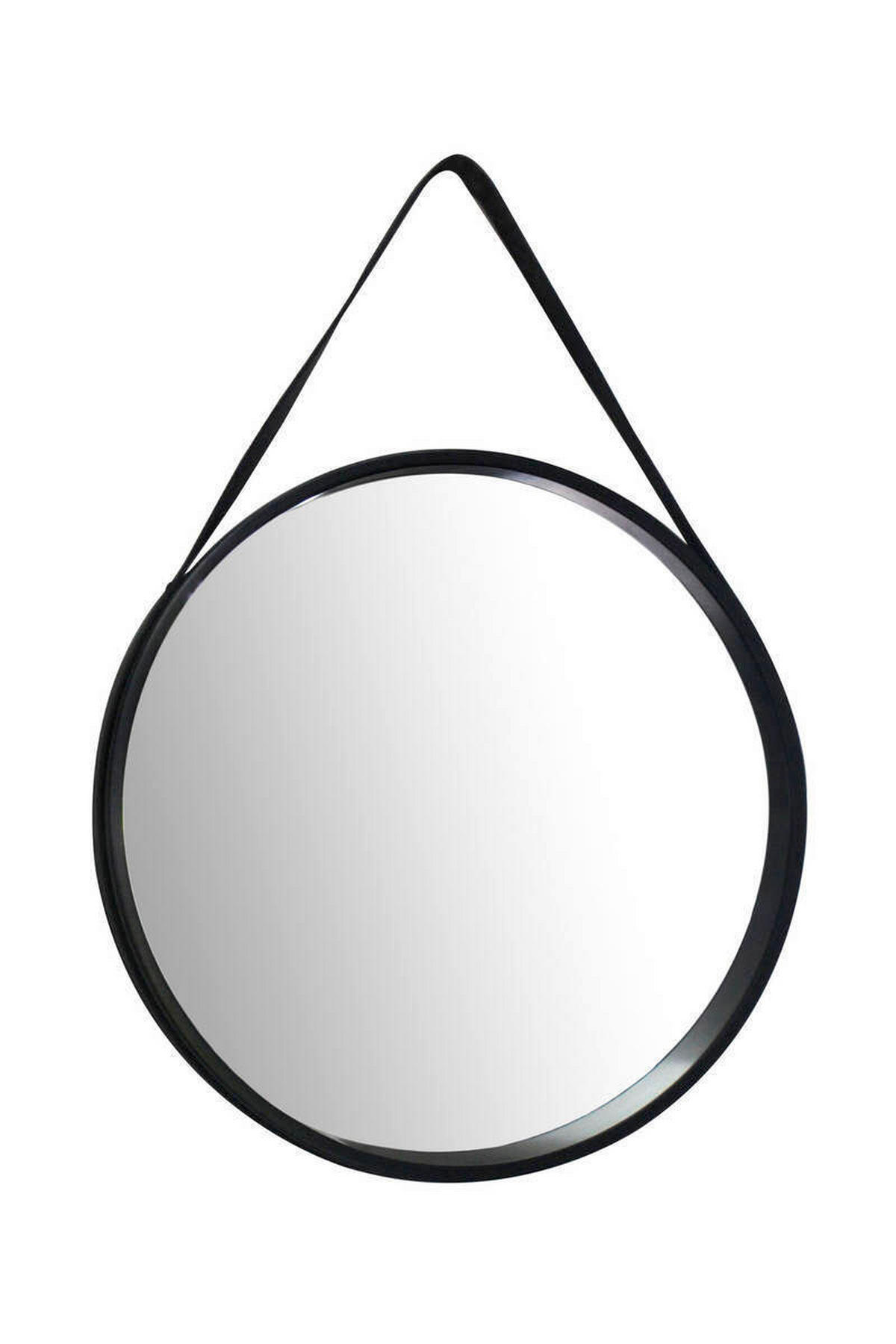WANDSPIEGEL 49,5/49,5/3,5-7,5 cm  - Schwarz, Basics, Glas/Holzwerkstoff (49,5/49,5/3,5-7,5cm) - Kayoom
