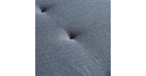 ECKSOFA in Webstoff Anthrazit, Blau  302/187 cm  - Chromfarben/Blau, Design, Kunststoff/Textil (302/187cm) - Carryhome
