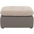 HOCKER Lederlook Beige, Grau - Chromfarben/Beige, Design, Textil/Metall (73/40/73cm) - Carryhome