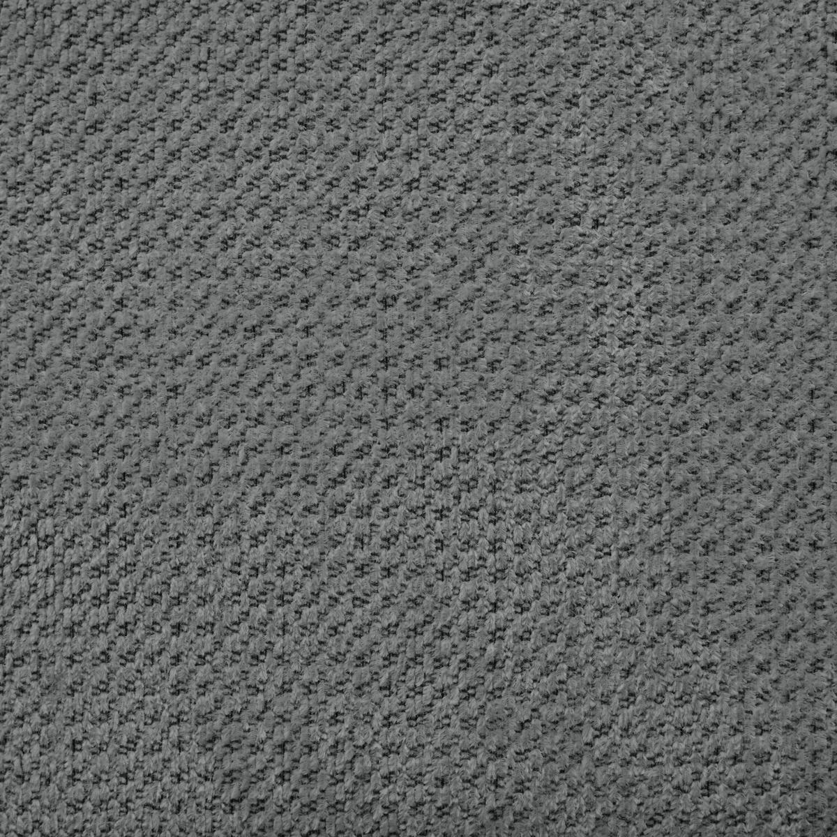 ECKSOFA Dunkelgrau Chenille  - Dunkelgrau/Schwarz, MODERN, Kunststoff/Textil (179/287cm) - Carryhome
