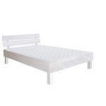 BETT 120/200 cm  in Weiß  - Weiß, Natur, Holz (120/200cm) - Carryhome