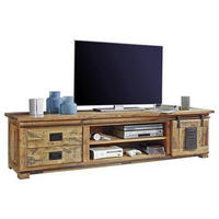 TV-ELEMENT  in 200/50/55 cm  - Naturfarben, Konventionell, Holz/Metall (200/50/55cm) - Livetastic