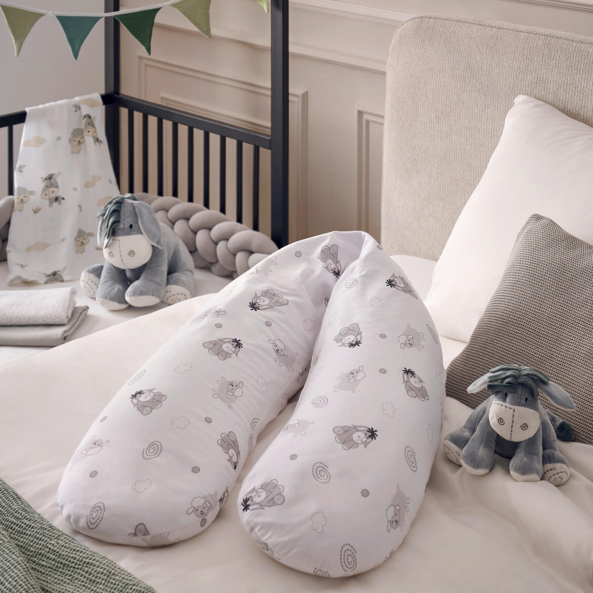 LEKSAKSDJUR - grå, Basics, textil (30cm) - Patinio