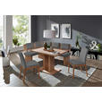 ECKBANK 125/165 cm  in Eichefarben, Graubraun  - Eichefarben/Graubraun, KONVENTIONELL, Holzwerkstoff/Textil (125/165cm) - Cantus