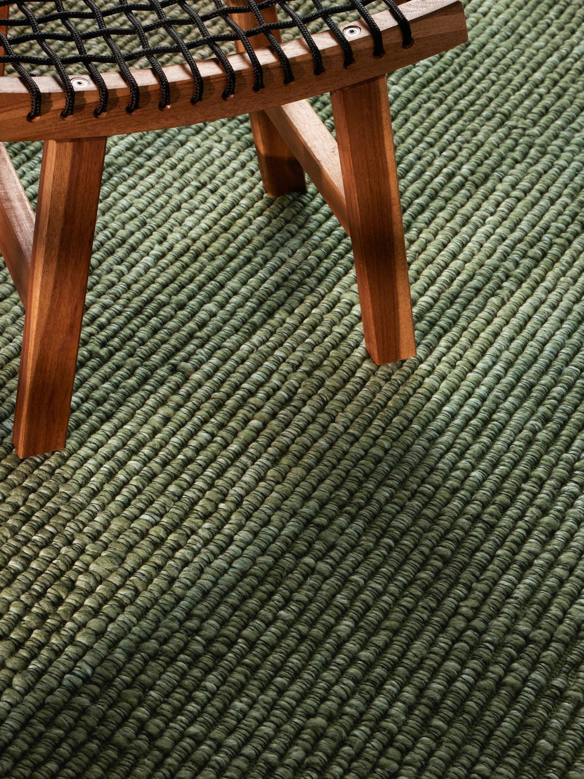 HANDWEBTEPPICH Wohnzimmer 160 cm Kollektion 1852 Wilma Grün, Multicolor rund  - Multicolor/Grün, Basics, Textil (160cm) - Villeroy & Boch