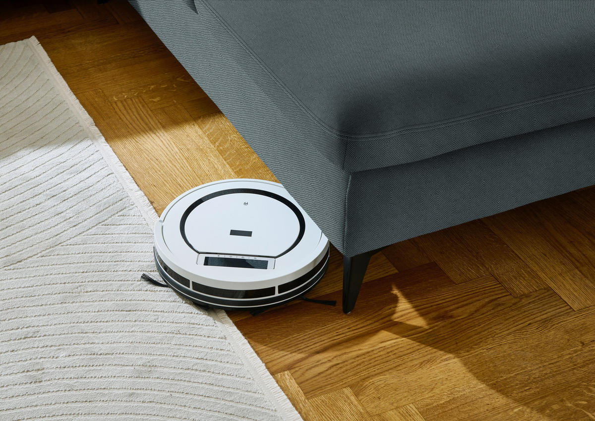 WOHNLANDSCHAFT  in Chenille Blau  - Blau/Schwarz, Design, Textil/Metall (198/369/255cm) - Beldomo Style