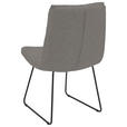 STUHL - Anthrazit/Schwarz, Design, Textil/Metall (50/90/68cm) - Valnatura