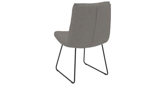 STUHL - Anthrazit/Schwarz, Design, Textil/Metall (50/90/68cm) - Valnatura