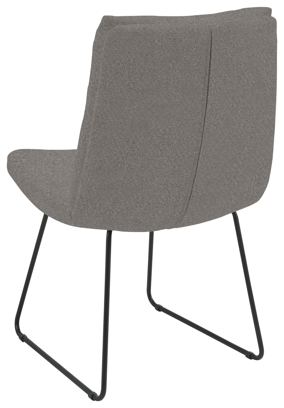 STUHL - Anthrazit/Schwarz, Design, Textil/Metall (50/90/68cm) - Valnatura