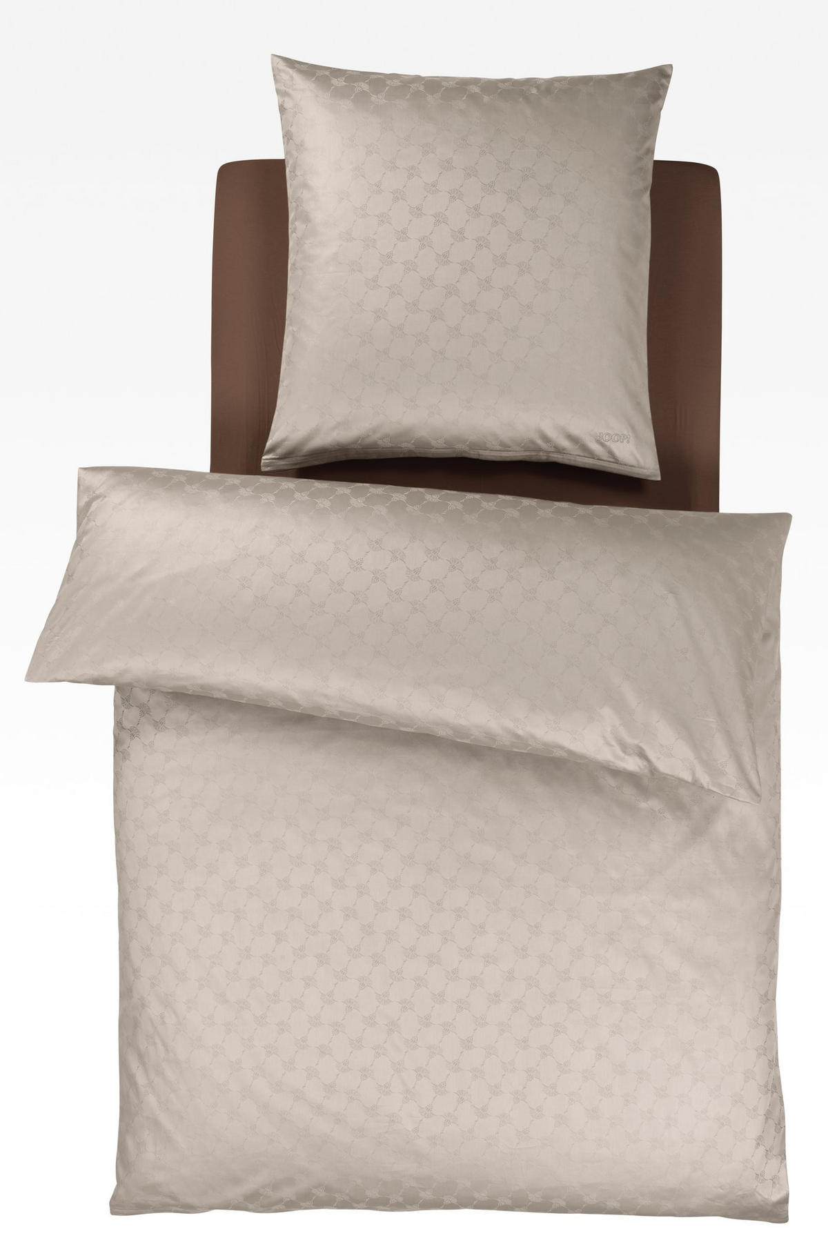 BETTWÄSCHE Makosatin 135/200 cm  - Sandfarben, Basics, Textil (135/200cm) - Joop!