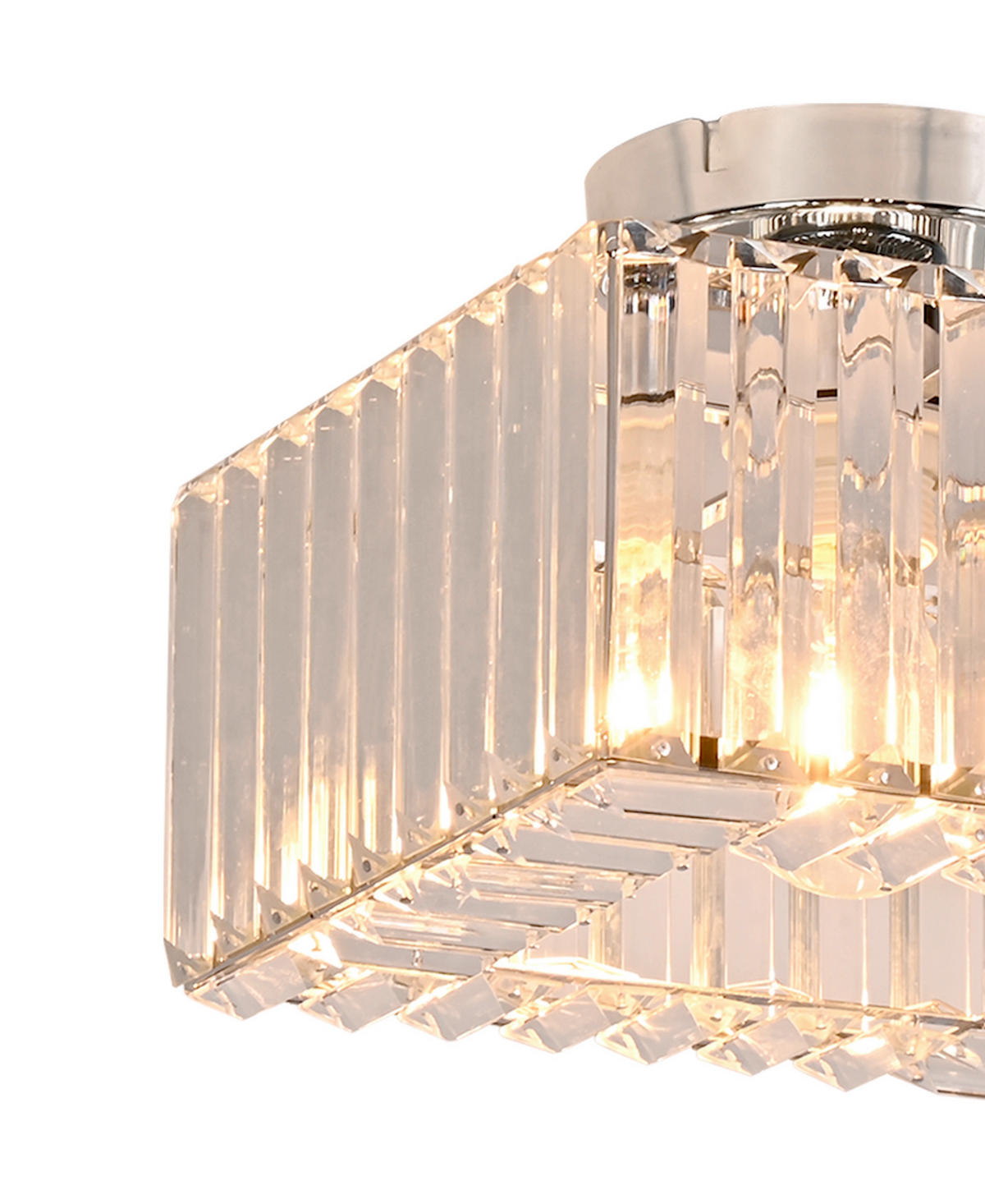 DECKENLEUCHTE     - Chromfarben, KONVENTIONELL, Glas (19.3/24.5/24.5cm)