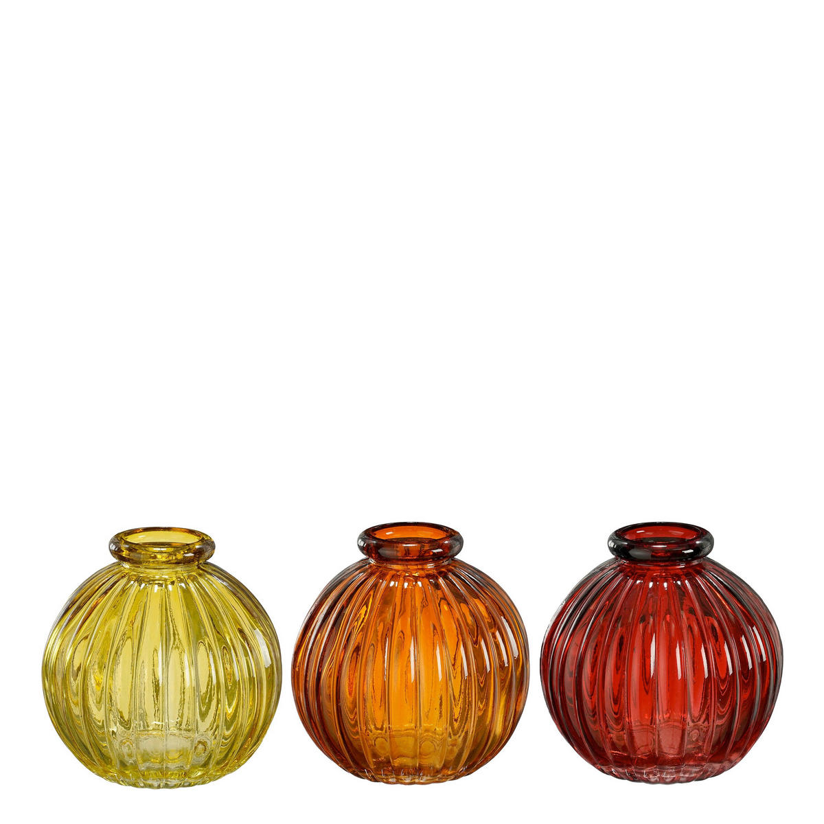 VAZA    steklo  - rumena/rdeča, Basics, steklo (8.5/8cm)