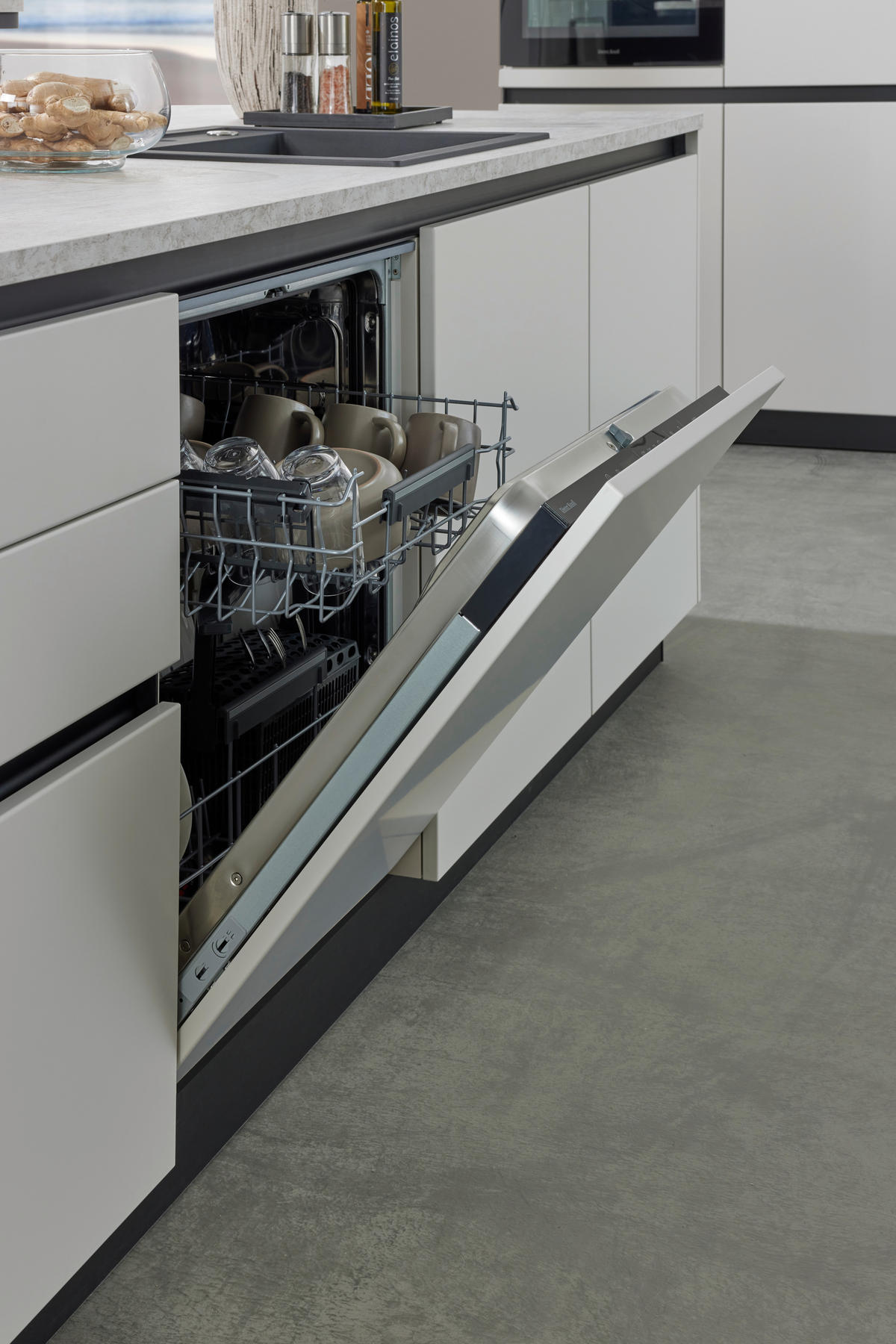 EINBAUKÜCHE   - Weiß, Design, Holzwerkstoff - Novel