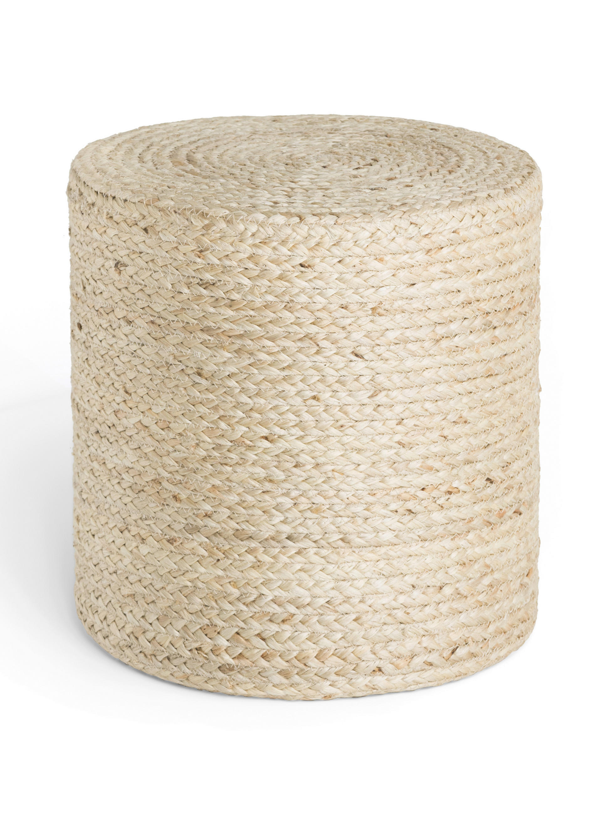 POUF Looma Struktur Uni 40/40/40 cm  - Creme, Basics, Textil (40/40/40cm) - Hanse Home