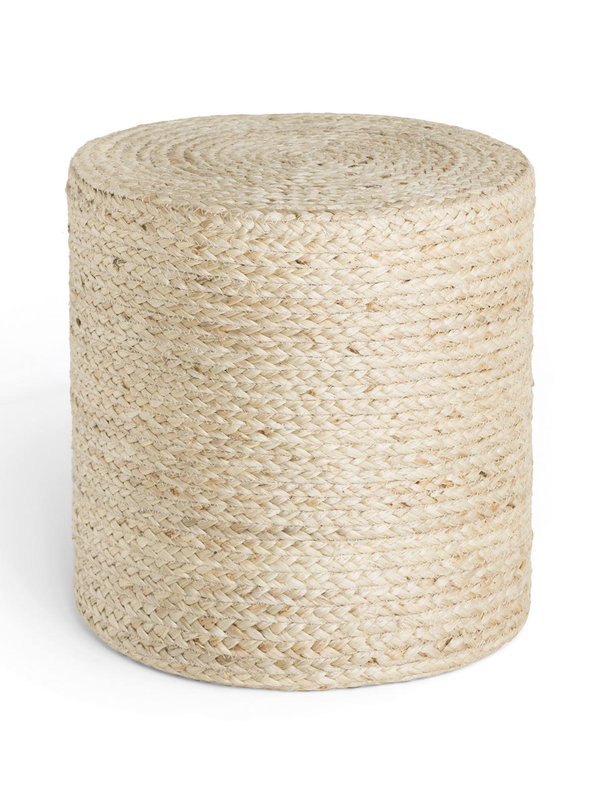 POUF Looma Struktur Uni 40/40/40 cm  - Creme, Basics, Textil (40/40/40cm) - Hanse Home