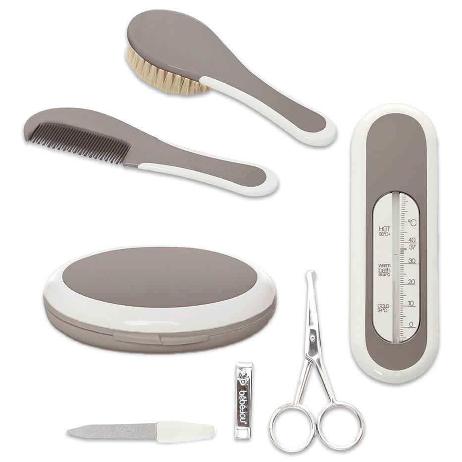 BABYGESCHENKSET - Graubraun, Basics, Kunststoff (31/17/3cm) - Bebe Jou