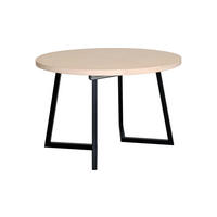 MATBORD i trä, metall 120-210/120-210/75 cm   - vit/svart, Design, metall/trä (120-210/120-210/75cm) - Best Price