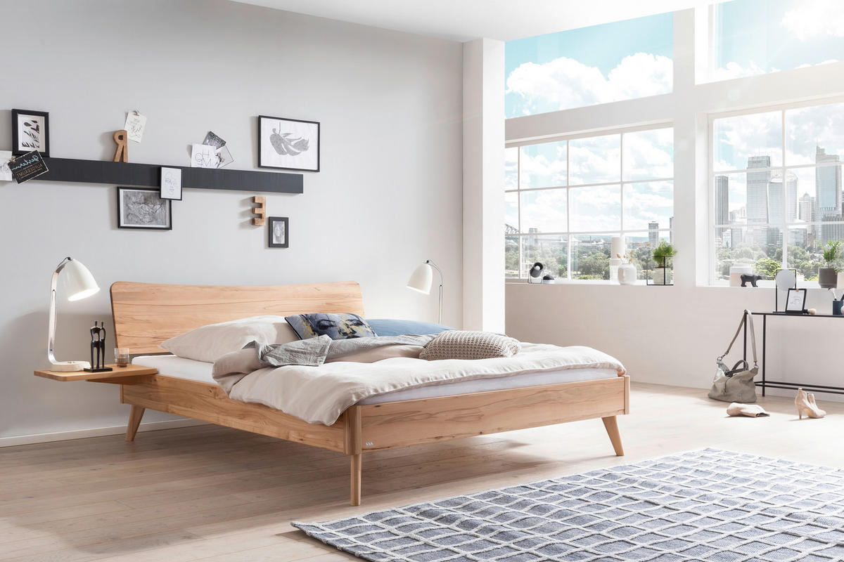 BETT 140/200 cm  in Buchefarben  - Buchefarben, Design, Holz (140/200cm) - Hasena