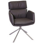 ARMLEHNSTUHL  in Stahl Mikrofaser  - Edelstahlfarben/Grau, Design, Textil/Metall (60/92/67cm) - Novel