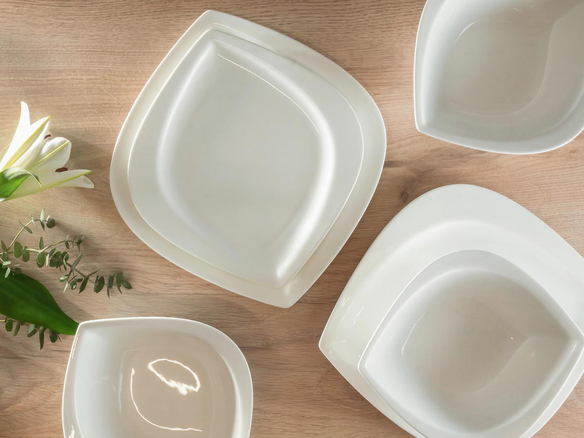 TAFELSERVICE Melbourne 12-teilig  - Weiß, Basics, Keramik - Creatable