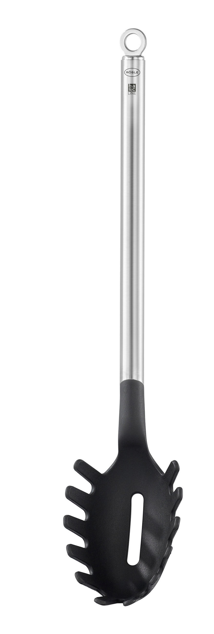 SPAGHETTILÖFFEL Basic Line  - Schwarz, Basics, Metall (31/6,5/6,5cm) - Rösle