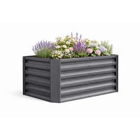 HOCHBEET - Schwarz, Modern, Metall (120/57/60cm)