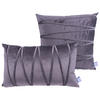 SADA DEKORAČNÝCH VANKÚŠOV 30x45/50x45 cm - grafitová, Konventionell, textil (30x45/50x45cm)