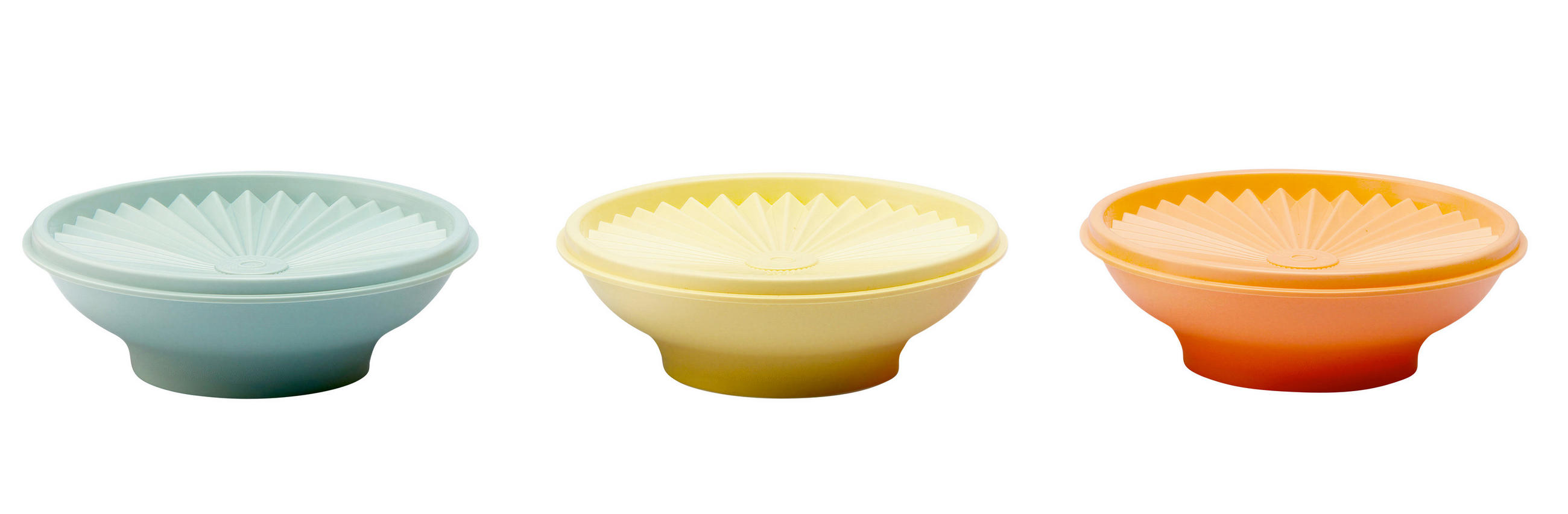 SCHÜSSELSET 3-teilig  - Hellgelb/Orange, Basics, Kunststoff (0,4l) - Fackelmann