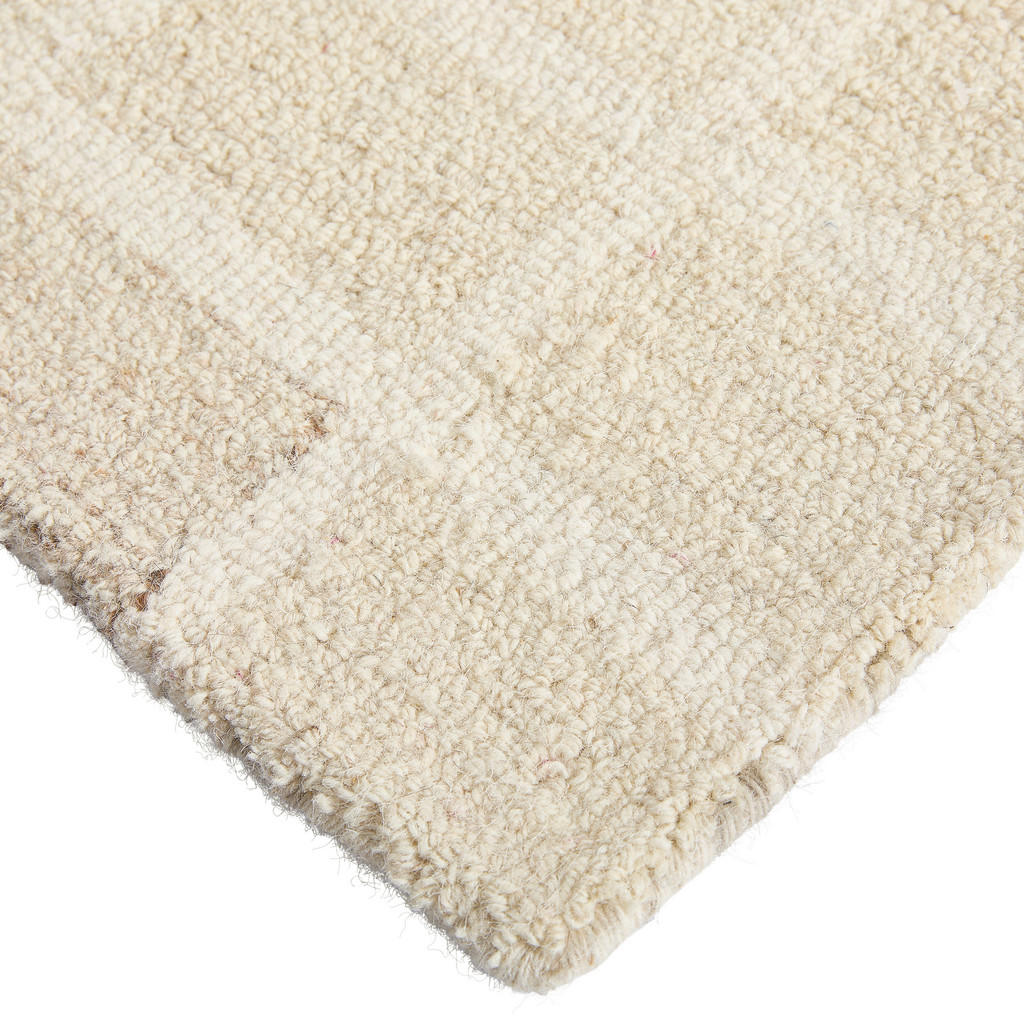 Thumbnail - Novel Wollteppich Edition Alkatif Modern, Beige, Textil, Uni, rechteckig, 130x190 cm, Care & Fair, AZO-frei, Handmade in...