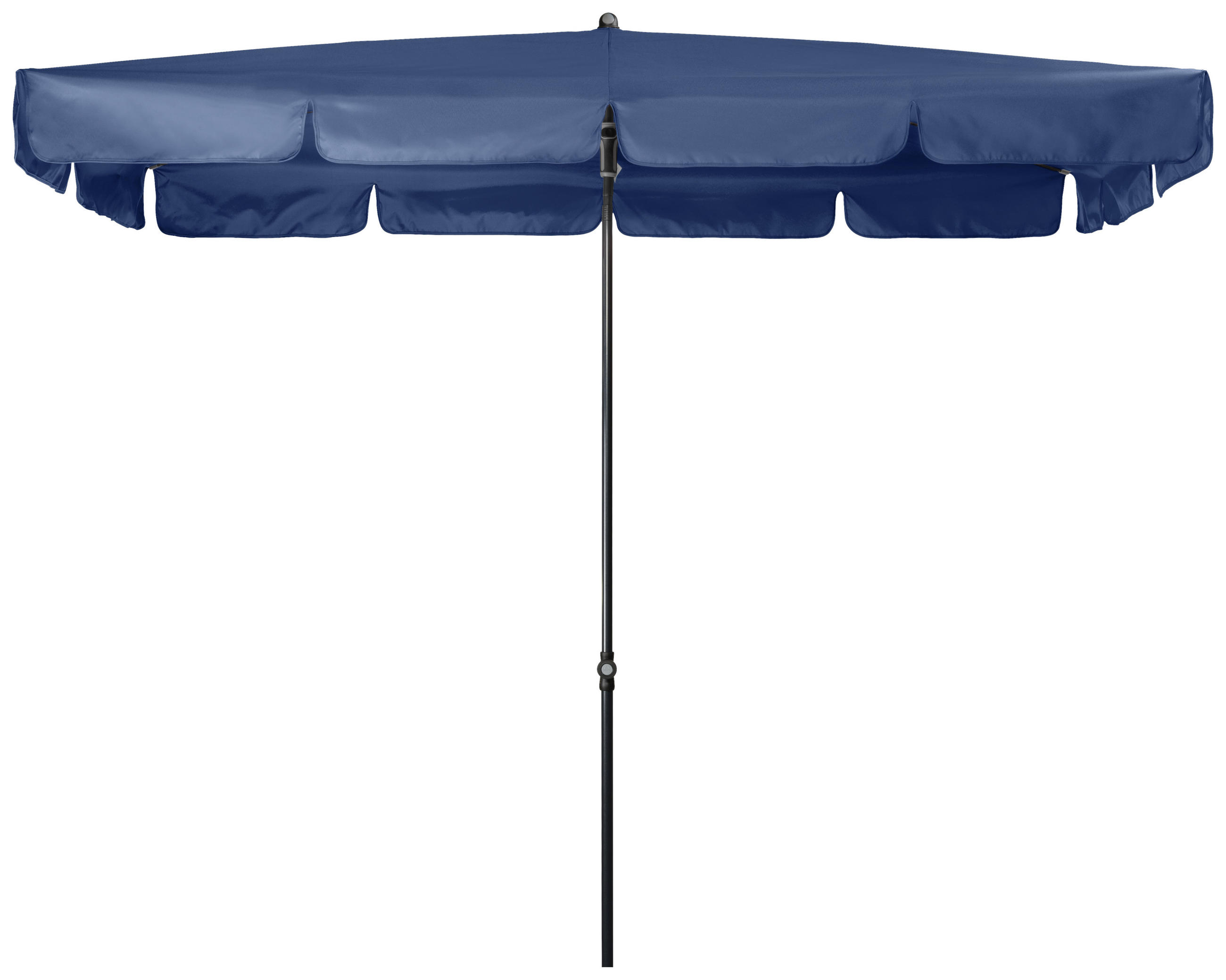 SONNENSCHIRM 260x150 cm Dunkelblau  - Anthrazit/Dunkelblau, Basics, Textil/Metall (260/150cm) - Doppler